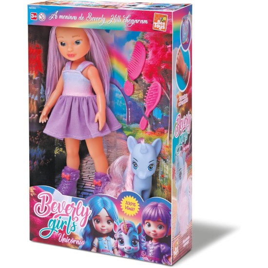 Boneca Beverly Girls Unicórnio Bee Toys – Magia, Estilo E Diversão