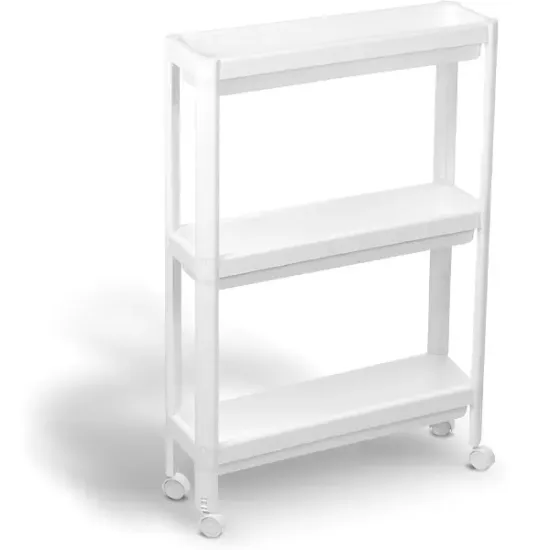 Organizador Estreito Branco Ordene 14×49×70 cm
