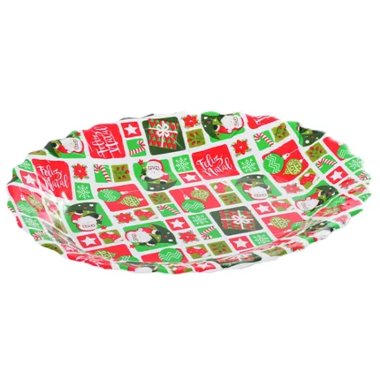 Bandeja Oval Flowers Sort 48x35x24cm Fartex