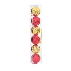 Cj 6 Pcs Bola Shiny Shape Sort 6cm Fartex