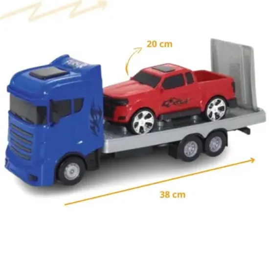 Caminhao Guincho Fury Truck Orange Toys