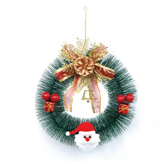 Guirlanda C/ Laco Papai Noel 20cm Fartex Ntl