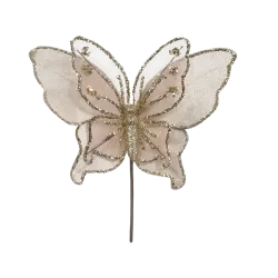 Enfeite Borboleta Pick Champ 22cm Florarte
