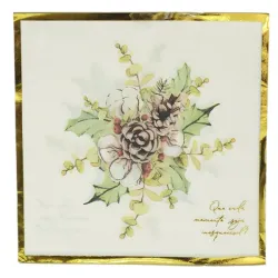 Guardanapo Fls Dupla Natal C/20 Color33x33cm Florarte