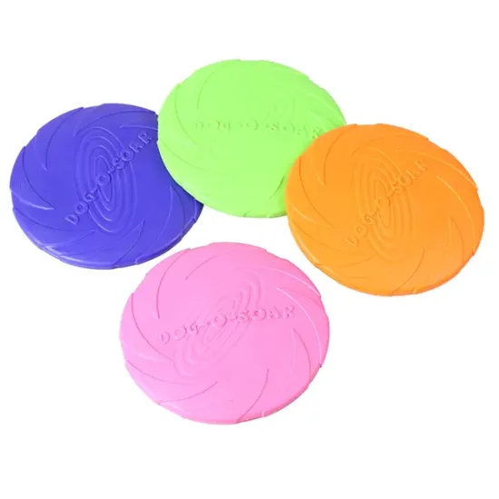 BRINQUEDO DISCO FRISBEE CANINO PET 15 CM BORRACHA
