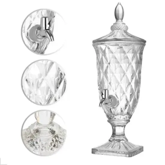 Suqueira de Vidro Incolor 2 Litros – Design Transparente