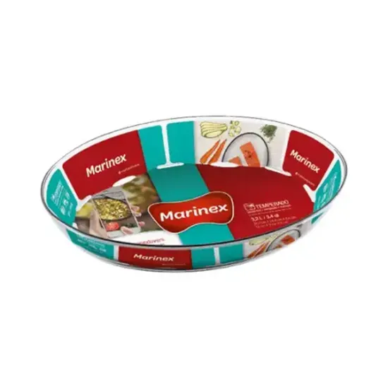 Assadeira Refratário de Vidro 1,6L Marinex