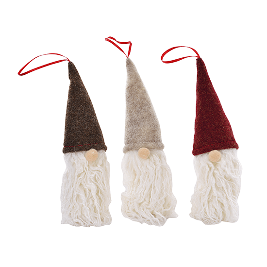 Enfeite Natalino Cabeca Noel Gorro Sort 16 Cm 1un Fartex