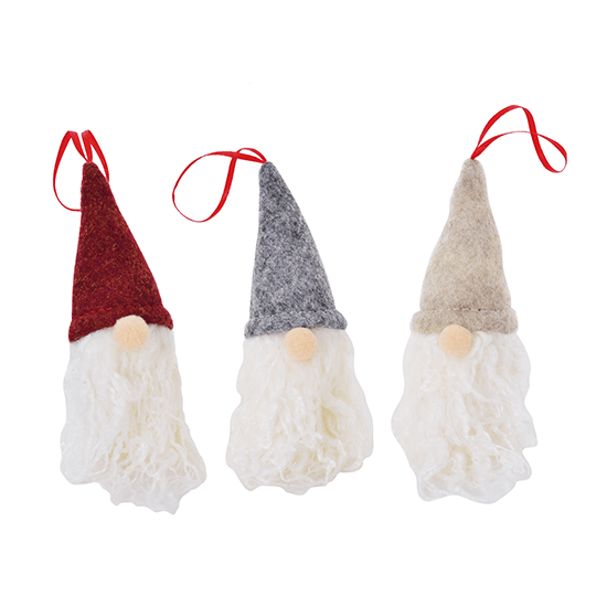 Enfeite Natalino Cabeca Noel Gorro Sort 23 Cm 1un Fartex