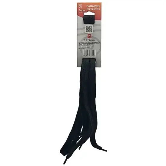 Cadarço de Poliester Preto - Rio Tijuca