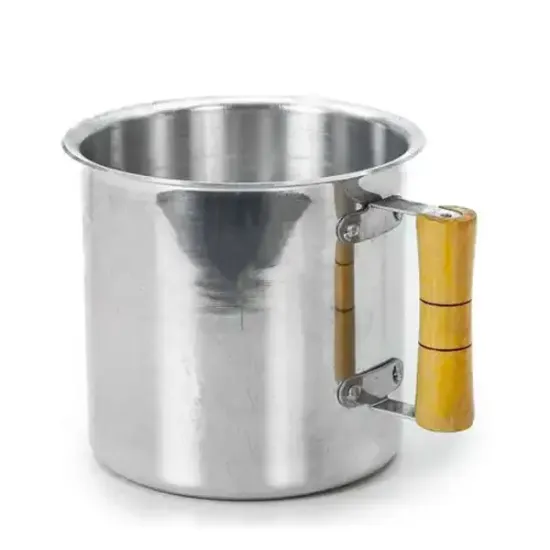 Canecão leiteira de aluminio polido N12 - 1,25L