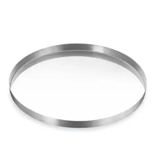 Forma Assadeira De Pizza Aluminio Polido 30cm Nacional