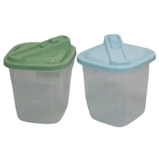 Porta Açucareiro e Farinheiro Plástico Transparente 