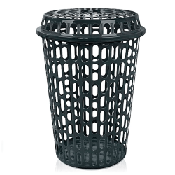 Cesto De Roupas Telado Com Tampa 60 Litros 