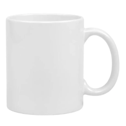 Caneca Cerâmica Lisa Branca 360ml Gemer
