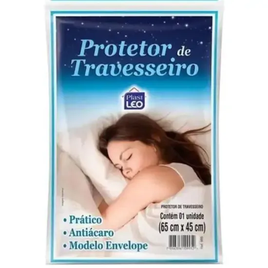 Protetor De Travesseiro Antiácaro Modelo Envelope 65Cmx45Cm