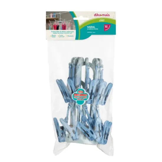 Varal G. Chuva 16 Prendedor Eko Z Plastic