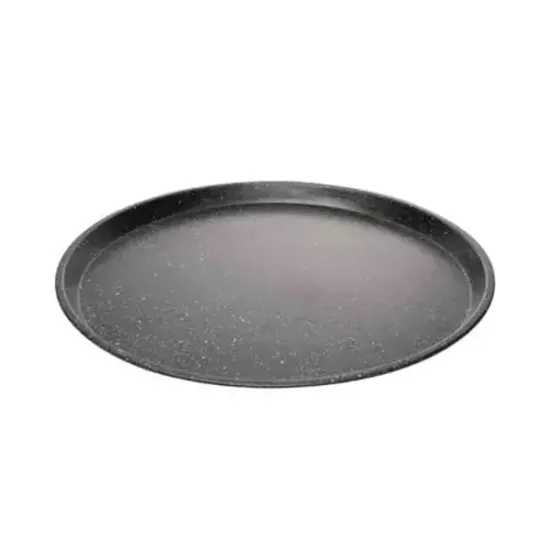 Assadeira Redonda Antiaderente de Aço Carbono Granilite Preta Lyor