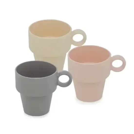 Xícara De Chá De Fibra De Bambu E Pp Empilhável Lyor