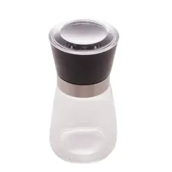 Moedor de Pimenta com Tampa Preta 170ml 13cm Lyor
