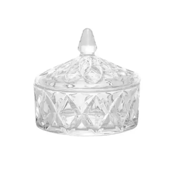 Potiche Lyor Deli Diamond De Cristal 13Cm X 13Cm X 12Cm