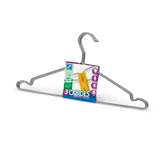 Conjunto Com 3 Cabides Com Cavas