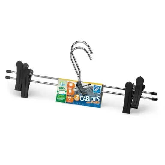 Cabide Com Presilhas Conjunto com 2 Cabides