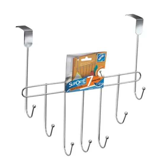 Suporte Para Porta 7 Ganchos