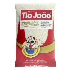 Arroz Polido Tipo 1 Tio João 100% Grãos Nobres Pacote 5kg